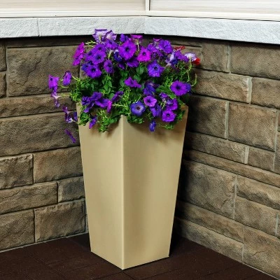 New ๐ 12" Polyresin Meghan Planter - Beige - Sunnydaze Decor โค๏ธ 3 New ๐ 12" Polyresin Meghan Planter - Beige - Sunnydaze Decor โค๏ธ