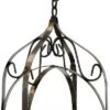 Wholesale 🧨 Sunnydaze Decor Sunnydaze Cathedral Steel Hanging Planter Basket - Rustic Metal Art for Yard - For Indoor or Outdoor Use - Brown - Includes Hanging Chain - 23.5-Inch ⭐