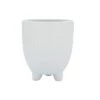 Buy 💯 Sagebrook Home 7" Stoneware Diamond Footed Planter White ✔️