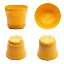 Flash Sale ⌛ Bloem SP1400 Saturn Indoor Outdoor 14 Inch Matte Finish Durable Polypropylene Planter Pot with Saucer and Pre Drilled Drainage Holes, Black (2 Pack) 🔥 -Planters Sales Store unnamed file 4734