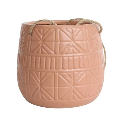 Hot Sale ๐ Sagebrook Home 6" Abstract Ceramic Hanging Planter Rose ๐ 3 Hot Sale ๐ Sagebrook Home 6" Abstract Ceramic Hanging Planter Rose ๐