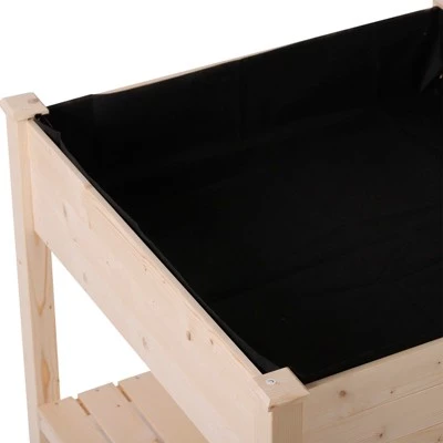 Hot Sale 🌟 Outsunny Wood Raised Garden Bed with Storage Shelf Elevated Planter Box Stand with Legs for Backyard Patio Garden Balcony 3x3FT 🎉 9 Hot Sale 🌟 Outsunny Wood Raised Garden Bed with Storage Shelf Elevated Planter Box Stand with Legs for Backyard Patio Garden Balcony 3x3FT 🎉 - Image 7