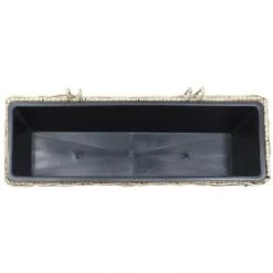 Discount 🎉 Sunnydaze Decor Sunnydaze Hanging Rectangle Polyrattan Rail Planter with Plastic Liner - 23.5" W x 7.5" D x 6.5" H - Light Brown 🛒