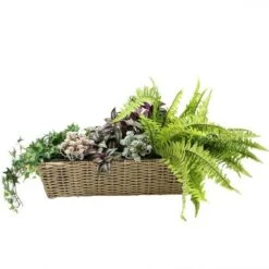 Discount 🎉 Sunnydaze Decor Sunnydaze Hanging Rectangle Polyrattan Rail Planter with Plastic Liner - 23.5" W x 7.5" D x 6.5" H - Light Brown 🛒 -Planters Sales Store unnamed file 4938
