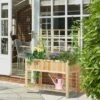New ✨ Outsunny 47'' Wooden Raised Garden Bed with Trellis Coutryside Style Elevated Planter Box Stand with Open Shelf Spacious Planting Area 👏 -Planters Sales Store unnamed file 494