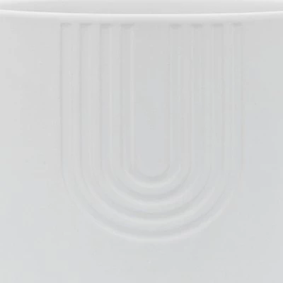 Outlet β Set of 2 12" Bravais Footed Ceramic Planters White - Sagebrook Home π 7 Outlet β Set of 2 12" Bravais Footed Ceramic Planters White - Sagebrook Home π - Image 6