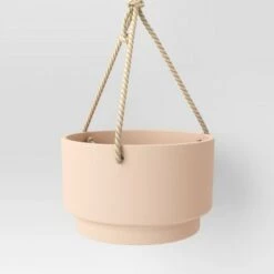 Best Pirce 🛒 5.25" Outdoor Hanging Planter Blush - Project 62™ 🎁 -Planters Sales Store unnamed file 4988