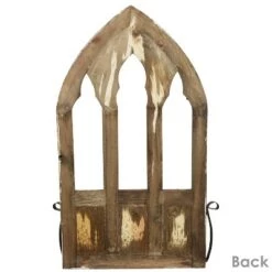 Promo ⭐ Sunnydaze Decor Sunnydaze Traditional Arched Window Pane Wooden Planter Holder - 30.5" 🎉 -Planters Sales Store unnamed file 5006
