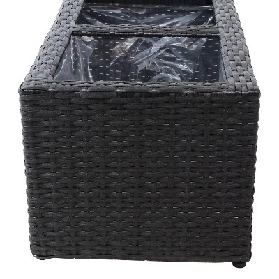Best deal ๐ Sunnydaze Decor Sunnydaze 2-Section Rectangle Polyrattan Indoor Planters - 21.5" W x 11.5" D x 9.25" H - Black - 2-Pack ๐ 7 Best deal ๐ Sunnydaze Decor Sunnydaze 2-Section Rectangle Polyrattan Indoor Planters - 21.5" W x 11.5" D x 9.25" H - Black - 2-Pack ๐ - Image 6