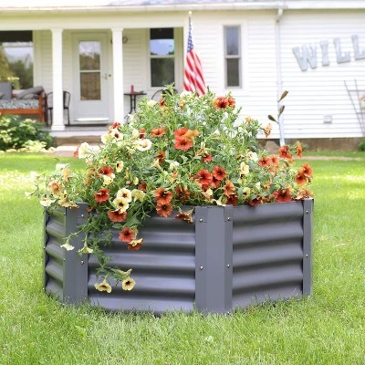 Best reviews of ๐ Sunnydaze Decor Sunnydaze Raised Powder-Coated Steel Hexagon Planter Garden Bed Kit for Plants, Flowers, Vegetables and Herbs - 41" W x 16" Deep - Gray ๐ 3 Best reviews of ๐ Sunnydaze Decor Sunnydaze Raised Powder-Coated Steel Hexagon Planter Garden Bed Kit for Plants, Flowers, Vegetables and Herbs - 41" W x 16" Deep - Gray ๐
