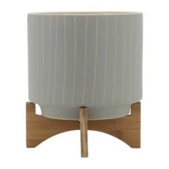 Budget 🛒 Set of 2 12" Ceramic Stripes Planter with Stand Tan - Sagebrook Home 👏 18 Budget 🛒 Set of 2 12" Ceramic Stripes Planter with Stand Tan - Sagebrook Home 👏 -Planters Sales Store unnamed file 5131