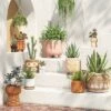 Flash Sale 👍 9" Lines Stoneware Outdoor Footed Planter Terracotta/White - Opalhouse™ 😀 -Planters Sales Store unnamed file 5135