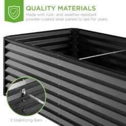 Cheap 🌟 Best Choice Products 8x4x2ft Outdoor Metal Raised Garden Bed, Planter Box for Vegetables, Flowers, Herbs 🤩 -Planters Sales Store unnamed file 515