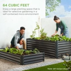 Cheap 🌟 Best Choice Products 8x4x2ft Outdoor Metal Raised Garden Bed, Planter Box for Vegetables, Flowers, Herbs 🤩 -Planters Sales Store unnamed file 516