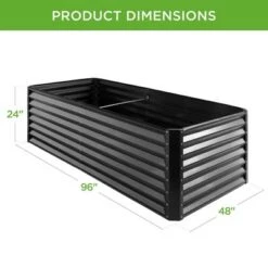 Cheap 🌟 Best Choice Products 8x4x2ft Outdoor Metal Raised Garden Bed, Planter Box for Vegetables, Flowers, Herbs 🤩 -Planters Sales Store unnamed file 517