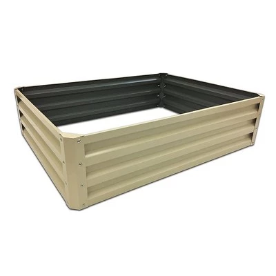 Best Sale ๐ฏ Stratco Raised Galvanized Steel Metal Outdoor Decor Rectangular Garden Bed Veggie Planter Box with 11 Cubic Feet Capacity, 47 x 35 x 12 Inches, Beige ๐ 3 Best Sale ๐ฏ Stratco Raised Galvanized Steel Metal Outdoor Decor Rectangular Garden Bed Veggie Planter Box with 11 Cubic Feet Capacity, 47 x 35 x 12 Inches, Beige ๐