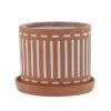 Deals 🧨 Sagebrook Home Set of 2 Ceramic Planters with Saucers Terracotta 🤩