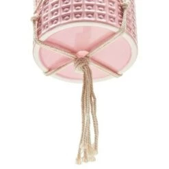 Flash Sale ✔️ Blue Panda 2 Pack Hanging Pink Ceramic Succulent Planters Plant Pot with Rope, 4.5 x 3.8 in 🧨 -Planters Sales Store unnamed file 5265