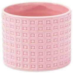 Flash Sale ✔️ Blue Panda 2 Pack Hanging Pink Ceramic Succulent Planters Plant Pot with Rope, 4.5 x 3.8 in 🧨 -Planters Sales Store unnamed file 5266