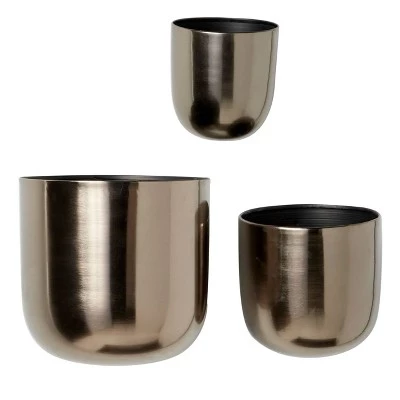 Best reviews of 🎉 Set of 3 Contemporary Metal Wall Planters - Olivia & May Metallic Gold 😍 7 Best reviews of 🎉 Set of 3 Contemporary Metal Wall Planters - Olivia & May Metallic Gold 😍 - Image 5