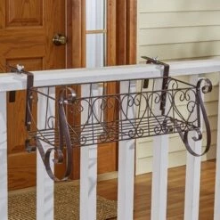 Coupon 😀 The Lakeside Collection Lakeside Decorative Iron Scrollwork Porch Rail Planter for Flowers, Herbs 😉 7 Coupon 😀 The Lakeside Collection Lakeside Decorative Iron Scrollwork Porch Rail Planter for Flowers, Herbs 😉 -Planters Sales Store unnamed file 5310