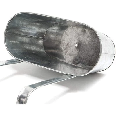 Budget ❤️ Juvale 2 Pack Large Oval Metal Wall Hanging Planters Pots Bucket for Indoor Outdoor Succulent 10 x 4.5 x 5" ⌛ 4 Budget ❤️ Juvale 2 Pack Large Oval Metal Wall Hanging Planters Pots Bucket for Indoor Outdoor Succulent 10 x 4.5 x 5" ⌛ - Image 2