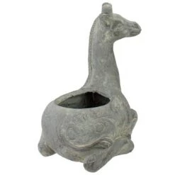 Deals ⌛ Northlight 16" Gray Seated Giraffe Outdoor Garden Planter 🧨 -Planters Sales Store unnamed file 5349