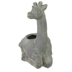 Deals ⌛ Northlight 16" Gray Seated Giraffe Outdoor Garden Planter 🧨 -Planters Sales Store unnamed file 5350