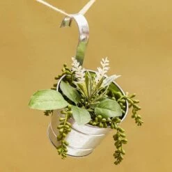 Outlet 🌟 Juvale 6 Pack Round Metal Iron Wall Hanging Planters Pots Holder Bucket for Indoor Outdoor Succulent, 5 x 5 x 8 ✨