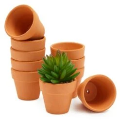 Top 10 😀 Juvale 10 Pack Terra Cotta Clay Pots, Small Plant Pots, Planters for Succulents & Cactus 2.6 x 2.6 x 2.5" 💯