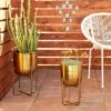 Promo π₯° Set of 2 Contemporary Metal Planters in Stands - Olivia & May Metallic Gold π 2 Promo π₯° Set of 2 Contemporary Metal Planters in Stands - Olivia & May Metallic Gold π -Planters Sales Store unnamed file 5435