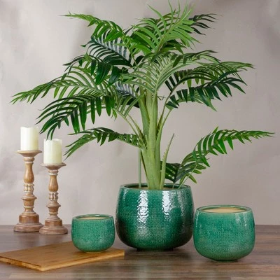 Deals π Napa Home & Garden Set of 3 Green and White Textured Planter Set 10.5" π 3 Deals π Napa Home & Garden Set of 3 Green and White Textured Planter Set 10.5" π