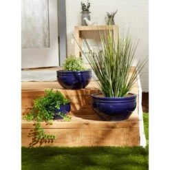 Best reviews of 🔥 Zingz & Thingz 16.5" Indoor/Outdoor Ceramic Planter Ocean Blue - Zings & Thingz 🛒 -Planters Sales Store unnamed file 5478
