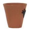 Best Sale ⌛ Natural Handthrown Terracotta Planter with Decorative Metal Accent - Foreside Home & Garden 😍