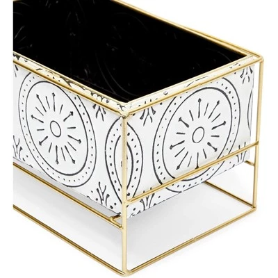 Best Sale 🛒 Farmlyn Creek Rectangle Planter with Stand for Indoor Plants, Succulents, White, 6.5x10.5x6.25 in ✨ 7 Best Sale 🛒 Farmlyn Creek Rectangle Planter with Stand for Indoor Plants, Succulents, White, 6.5x10.5x6.25 in ✨ - Image 5