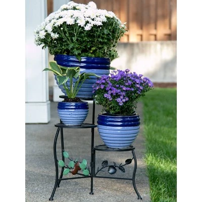 Wholesale ๐ Zingz & Thingz Set of 3 Indoor/Outdoor Ceramic Planters Duo Blue Tone - Zings & Thingz ๐งจ 7 Wholesale ๐ Zingz & Thingz Set of 3 Indoor/Outdoor Ceramic Planters Duo Blue Tone - Zings & Thingz ๐งจ - Image 6