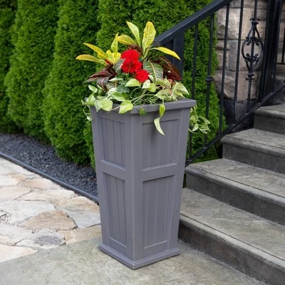 Best deal 🔔 32" Cape Cod Tall Planter Graphite Gray - Mayne 👍 4 Best deal 🔔 32" Cape Cod Tall Planter Graphite Gray - Mayne 👍 - Image 2