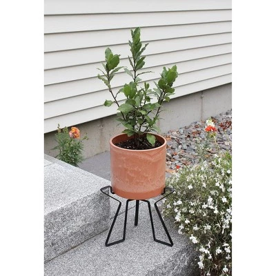 Brand new ✔️ 9" Simple Minimalist Tabletop and Floor Florence Wood Stone and Iron Planter with Stand Terra Cotta - ACHLA Designs 🎁 4 Brand new ✔️ 9" Simple Minimalist Tabletop and Floor Florence Wood Stone and Iron Planter with Stand Terra Cotta - ACHLA Designs 🎁 - Image 3