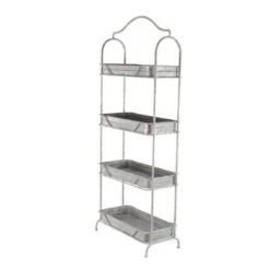 Discount ❤️ Olivia & May 55" Rustic Iron 4-Tiered Rectangular Garden Rack Gray - Olivia & May ⌛ 8 Discount ❤️ Olivia & May 55" Rustic Iron 4-Tiered Rectangular Garden Rack Gray - Olivia & May ⌛ -Planters Sales Store unnamed file 5643