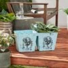 Buy โ๏ธ Olivia & May 23" French Country Rooster Illustration Square Metal Planter with Handles Distressed Blue - Olivia & May โจ 2 Buy โ๏ธ Olivia & May 23" French Country Rooster Illustration Square Metal Planter with Handles Distressed Blue - Olivia & May โจ -Planters Sales Store unnamed file 5654