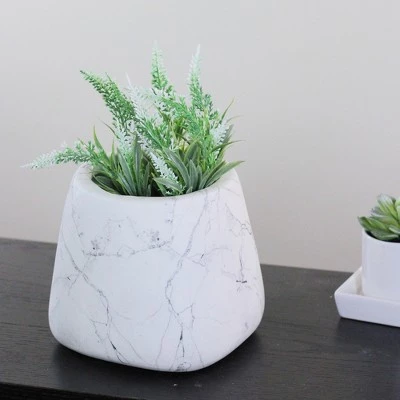 Best Sale ๐ Allstate Floral 5.75โ Marbled Indoor and Outdoor Pot Planter - White/Black ๐ 4 Best Sale ๐ Allstate Floral 5.75โ Marbled Indoor and Outdoor Pot Planter - White/Black ๐ - Image 2