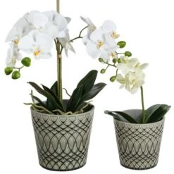 Buy ⭐ Napa Home & Garden Set of 2 Black and Gray Geometric Patterned Planters 6.5" 💯 9 Buy ⭐ Napa Home & Garden Set of 2 Black and Gray Geometric Patterned Planters 6.5" 💯 -Planters Sales Store unnamed file 5672