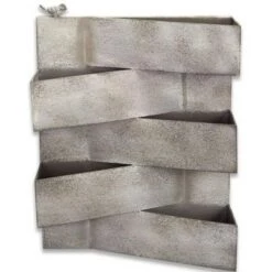 Brand new ✔️ Melrose 21" Geometric Layered Triangles and Bird Abstract Outdoor Planter - Gray ✔️