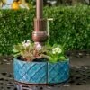 Budget 🔥 Handmade Glazed Ceramic Trellis Umbrella Half Moon Shaped Planter Blue - Alfresco Home LLC 🤩 1 Budget 🔥 Handmade Glazed Ceramic Trellis Umbrella Half Moon Shaped Planter Blue - Alfresco Home LLC 🤩 -Planters Sales Store unnamed file 5704
