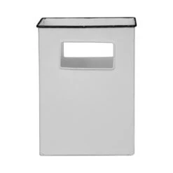 Deals 🛒 Antique White Enamel Metal Planter with Black Rim - Foreside Home & Garden 😀