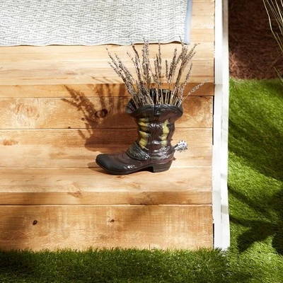 Flash Sale 😉 Zingz & Thingz 6.1" Indoor/Outdoor Polyresin Spurred Cowboy Boot Planter - Zings & Thingz ❤️ 11 Flash Sale 😉 Zingz & Thingz 6.1" Indoor/Outdoor Polyresin Spurred Cowboy Boot Planter - Zings & Thingz ❤️ - Image 9