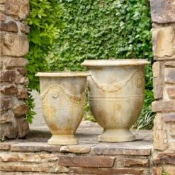 Best Sale 😉 Park Hill Collection Oyster Metal Pots 👏 -Planters Sales Store unnamed file 5752