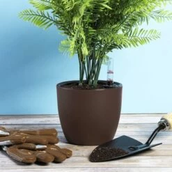 Brand new π Juvale 4 Pack Self Watering Pot Planter with Water Level Gauge Indicator for Indoor & Outdoor Plants, 8 x 8 x 7" βοΈ