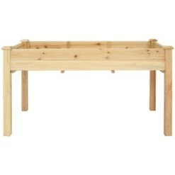 Cheapest ✔️ Sunnydaze Decor Sunnydaze Outdoor Wood Elevated Rectangular Standing Garden Planter Box For Flower, Herb and Vegetable Gardening - 24.5" W x 48.5" D x 27.5" H - Brown 🔥 -Planters Sales Store unnamed file 579