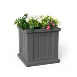 Budget ๐ Cape Cod Square Planter Graphite Gray - Mayne โ๏ธ